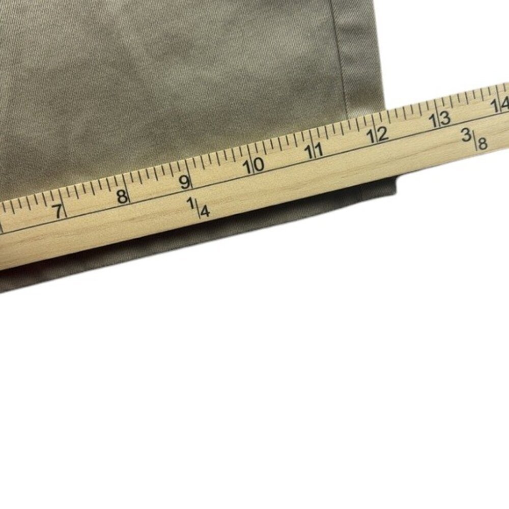 Land’s End Shorts Khaki Mid-Rise Cotton Size 18 - Picture 4 of 6